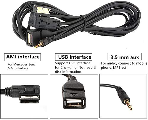 AMI MMI MDI - Cavo adattatore Aux compatibile per