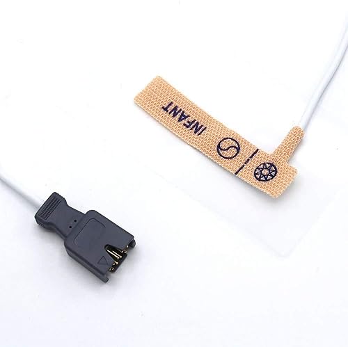 5 unidades 9 pines compatibles Masimo desechables para bebés Spo2 Sensor para Masimo LNCS INF 1861 Sensor de cinta adhesiva 9 pines Conector de 3.2