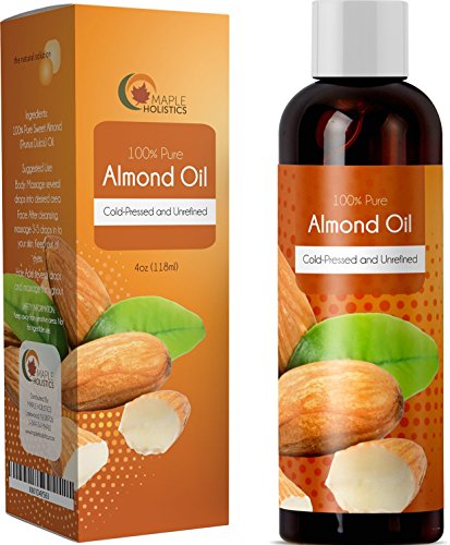 100% Pure Sweet Almond Oil Massage Therapy Carrier Oil for Sensual and Relaxing Therapeutic Massage for Sore Muscles and Joints Moisturizing Body Oil for Dry Skin Care Spa Massage for Men and Women