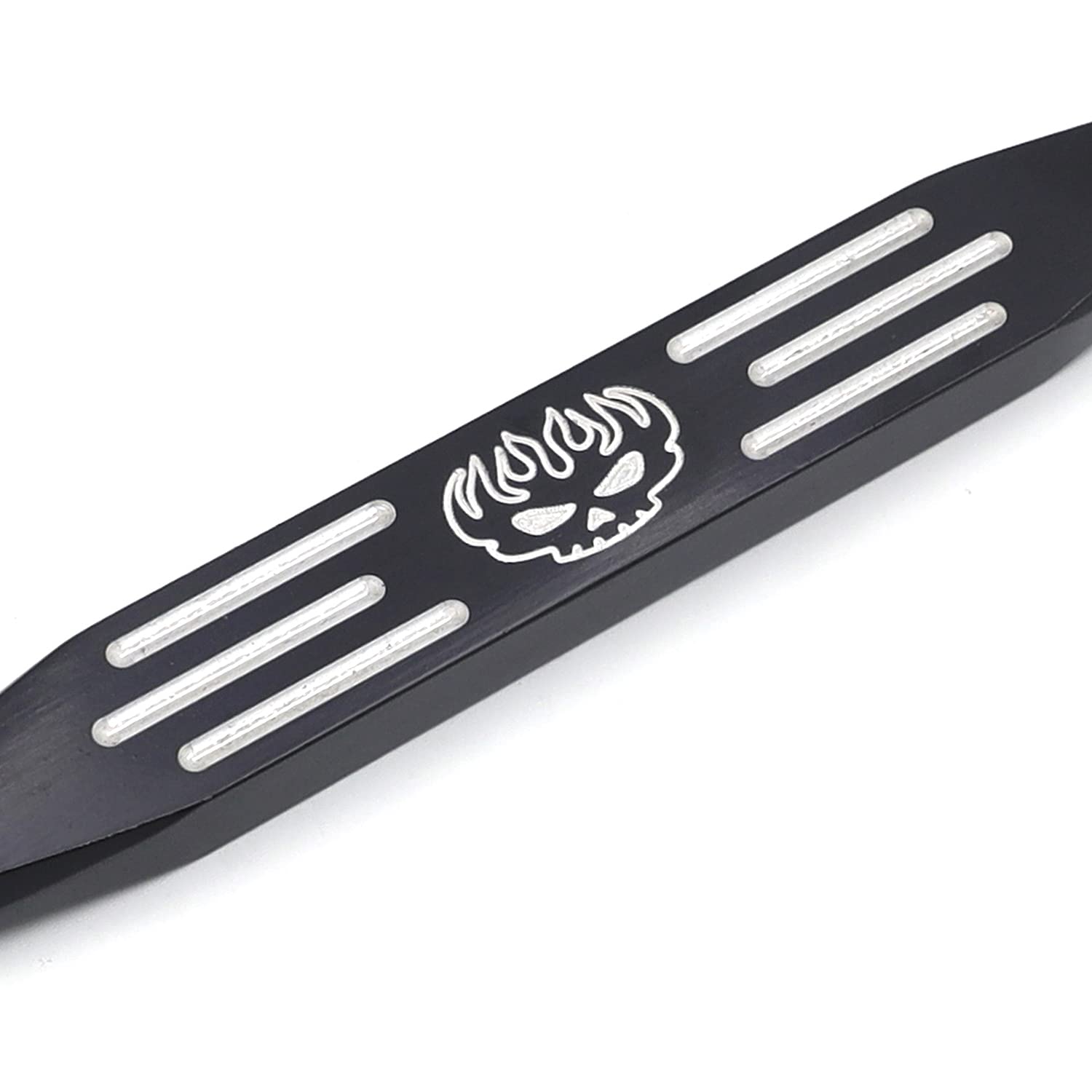 Amazon.com: XKMT-Black Grooved Flame Skull Short Gear Shift