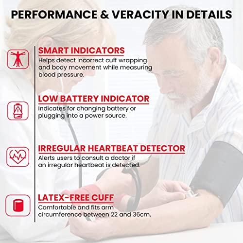 Image of BPL Medical Technologies B17 Digital Blood Pressure Monitor Fully Automatic BP Checking Machine with USB type-C port, LCD Display | 3 Years Warranty