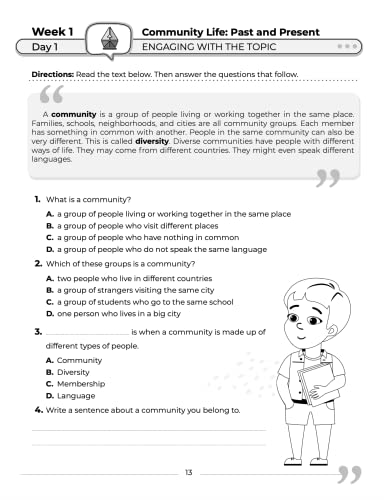 2nd Grade Social Studies: Daily Practice Workbook | 20 Weeks of Fun Activities | History | Civic and Government | Geography | Economics | + Video ... Each Question (Social Studies by ArgoPrep) - Image 13