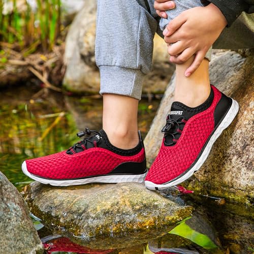 Image of DOUSSPRT Water Shoes for Kids Boys Girls Quick Dry Beach Sports Swim Pool Aqua Shoes for Toddler /Little Kid /Big Kid