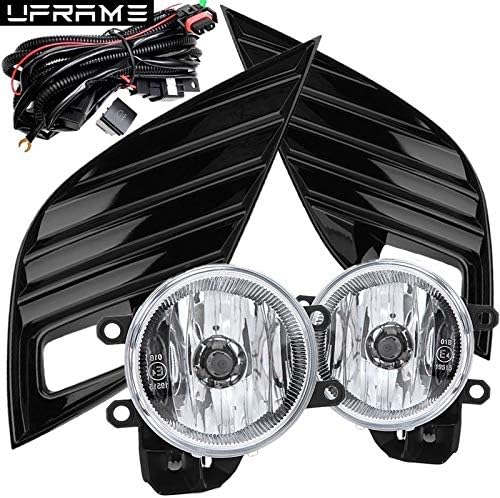 Fits 2018 2019 Toyota Camry SE/SE Hybrid/XSE Fog light Kit w/Bezels/Wiring/Switch/Halogen Bulbs