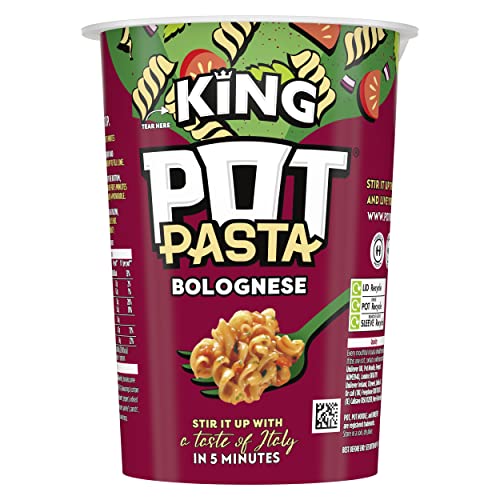 Pot Noodle Pasta Bolognese from the nation's favourite instant noodle brand* instant hot snack quick snacks for when you need filling up 73 g