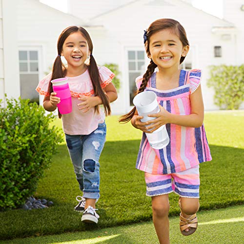 Munchkin® Miracle® 360 Spill Proof Sippy Cups, 24 and 10 Ounce, 2 Pack, Pink – Toddler and Adult Set - image 2