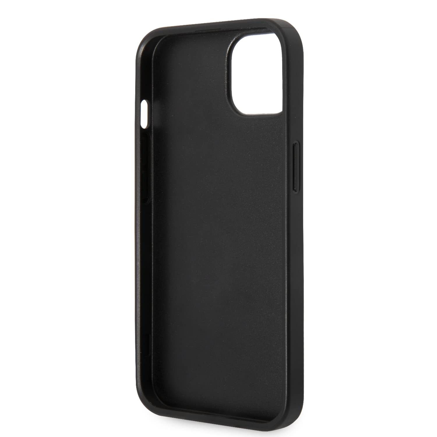 Guess Golden Logo compatibile con iPhone 14 e 13, colore grigio, GUHCP14S4GMGGR, nero