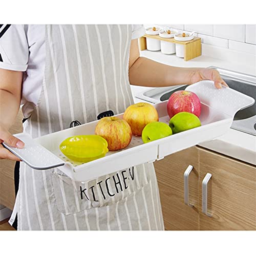 Plateau de baignoire rétractable en bambou extensible pour un bain relaxant