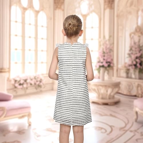 Robe de vacances d'été sans manches style décontracté pour fille - 3