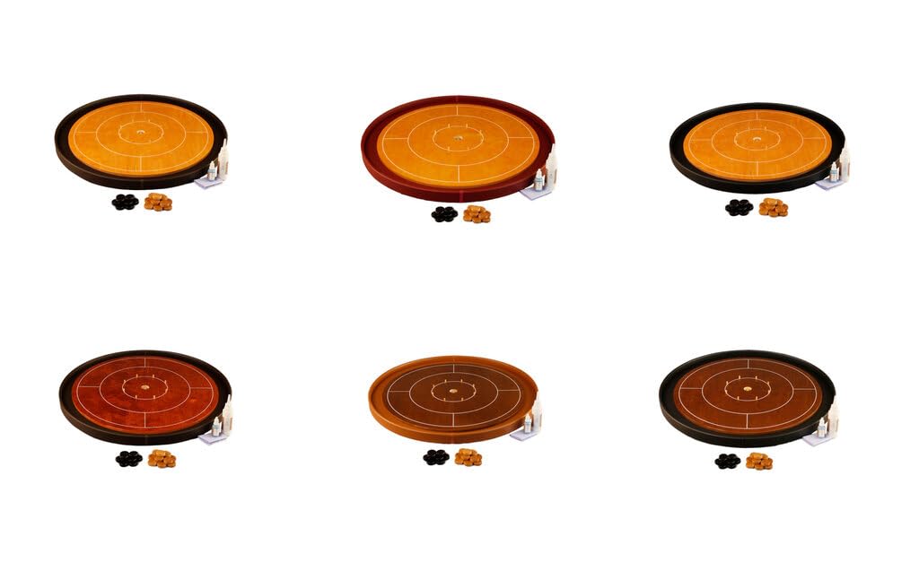 Masters Crokinole Tournament Board - Beech and Chocolate