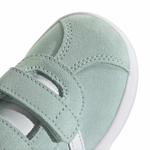 Image of adidas Boys Vl Court 3.0 Slip On Sneakers Shoes Casual - Pink, White
