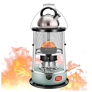 Lichtgewicht Kerosine Convectie Heater Draagbare Compact Kerosine Camping Kachel Verstelbare Vlam 4.5L Kerosine Kachel Heaters voor Patio Deck Koken 9000 BTU Kerosine Heater