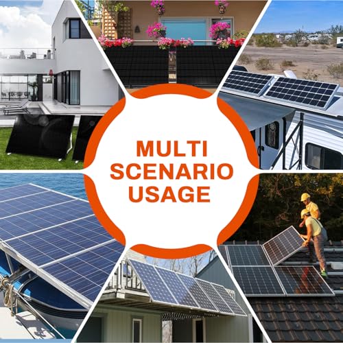 COCOSY 5 Paare 10mm² Solarstecke 8 AWG IP68 1500V 60A Photovoltaikanschlüsse Mit 1 Paar Solartool, 10 mm männliche und weibliche Anschlüsse für PV-DIY-Kabel