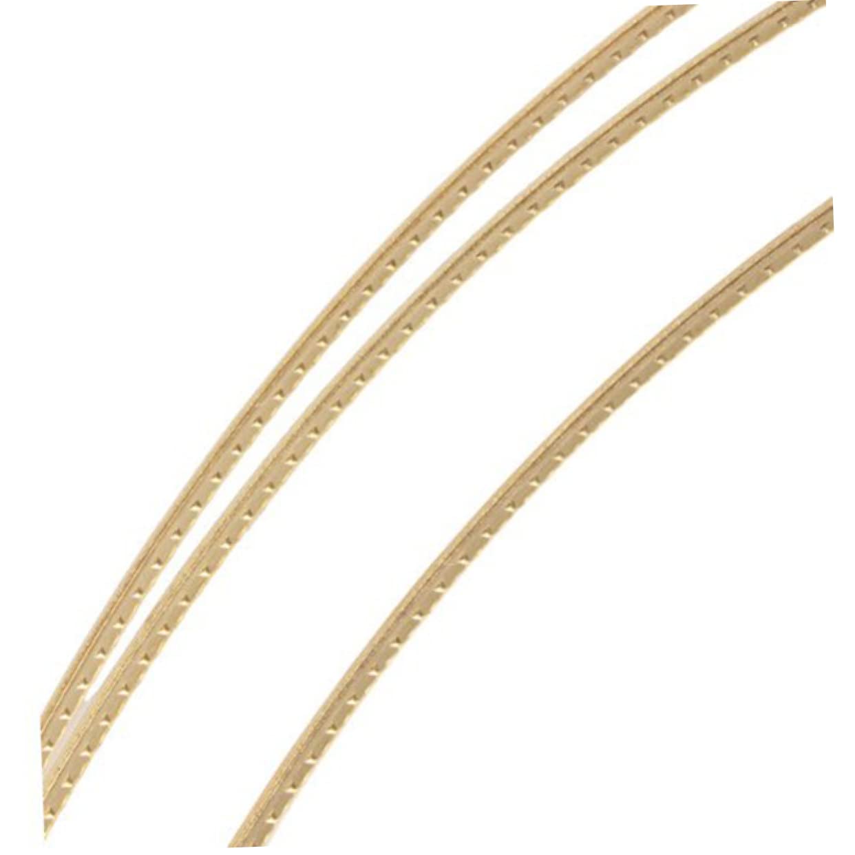 Toyvian Brass Fret Wire for Acoustic Guitars 2.2mm 8ft Length Golden Tone Gauge