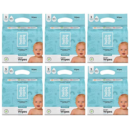 Hello Bello Baby Wipes 3-PK (180ct) (6 ct)
