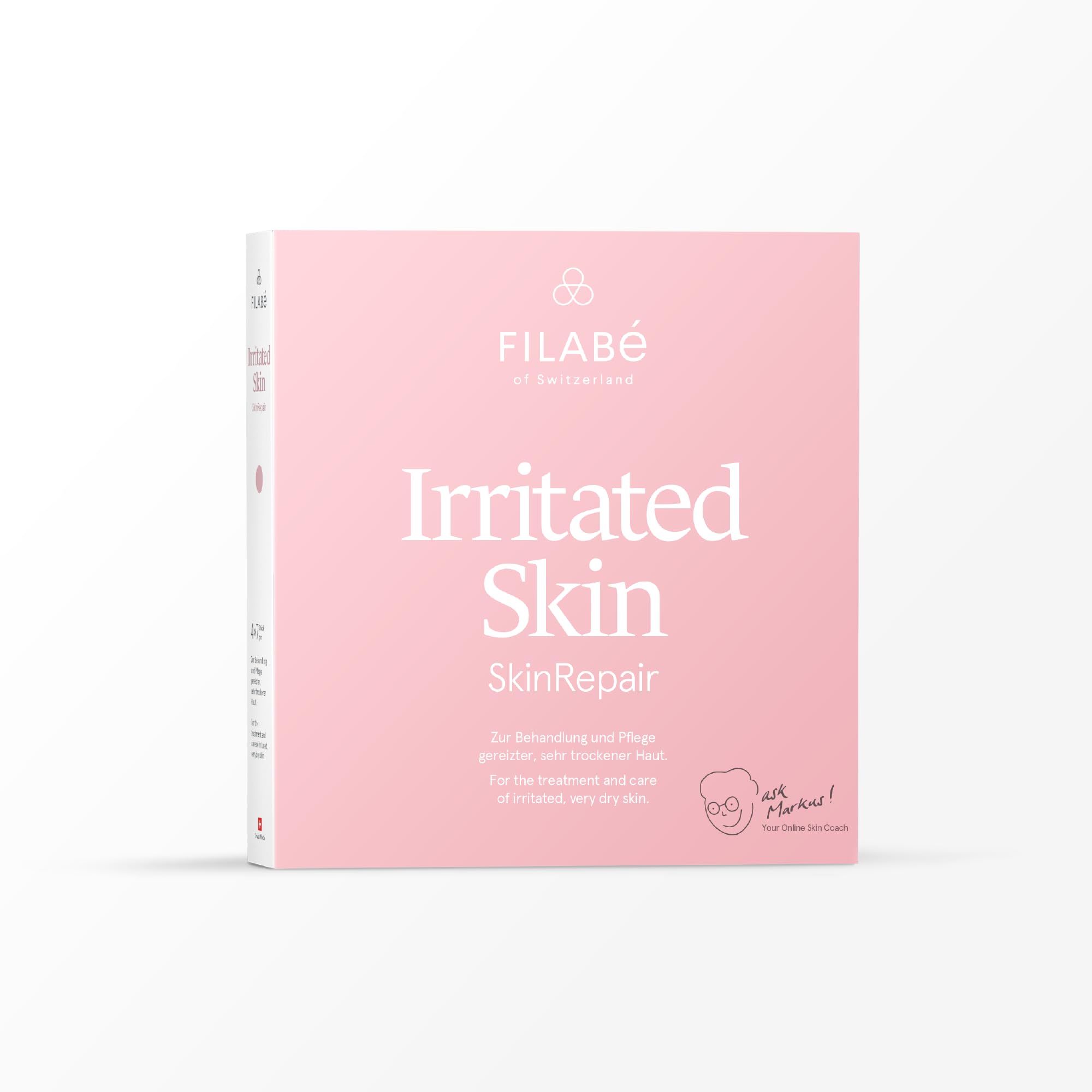 of Switzerland – Irritated Skin – pielęgnacja twarzy dla bardzo wrażliwej skóry z zaczerwienieniami i suchymi, podrażnionymi miejscami, opakowanie z 28 zastosowaniami, wegańska i bez dodatków, Szwajcaria made