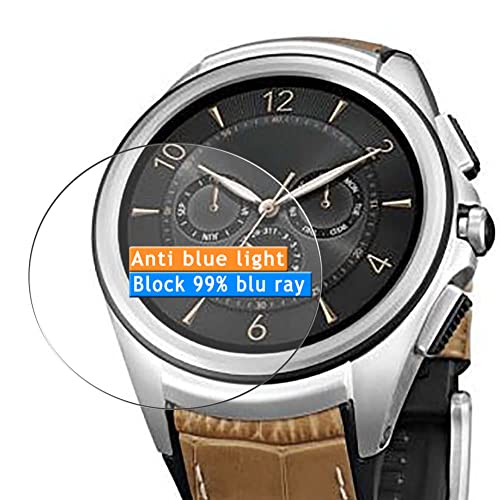 Vaxson 3-Pack Anti Blue Light Screen Protector, compatible with LG Watch Urbane 2nd Edition LTE TPU Film Protectors Sticker [ Not Tempered Glass ]