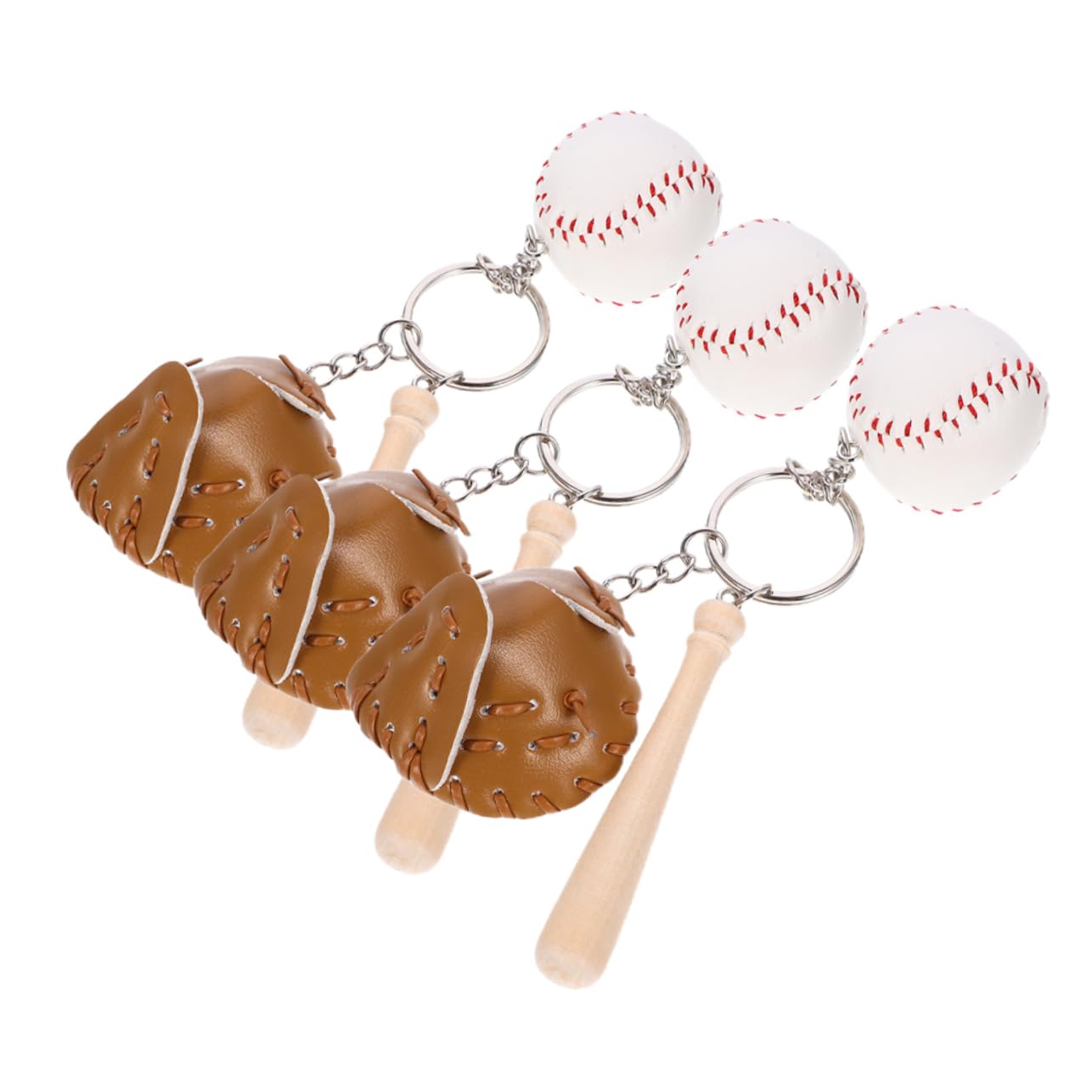 Beavorty Portachiavi Da Baseball Chiave Portachiavi Carino Catene Portachiavi Mini Softball Regali Di Baseball Portachiavi Sportivo Pelle Sintetica Khaki