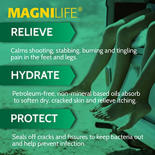 Image of MagniLife DB Pain Relieving Foot Spray, 3 Oz, Cooling Pain Relief for Burning, Tingling & Stabbing Discomfort in Feet & Legs, Non-Greasy Moisturizing Foot Care Suitable for Diabetic & Sensitive Skin