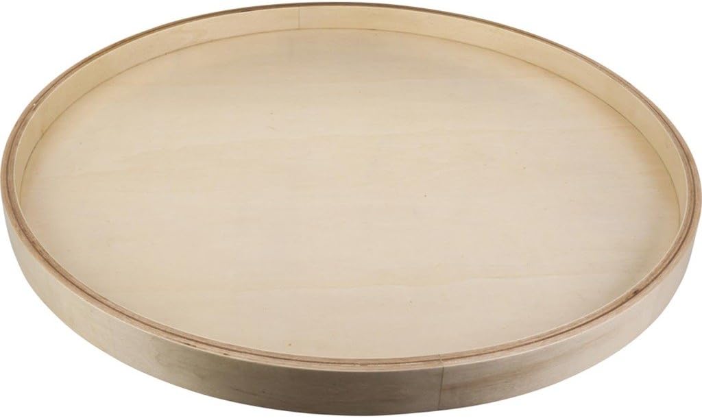 Hardware Resources BLSR18-S Round Banded Lazy Susan, Wood
