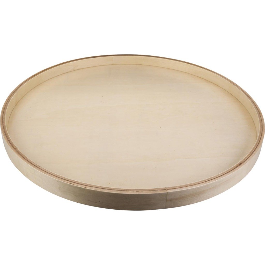 Hardware Resources BLSR18-S Round Banded Lazy Susan, Wood