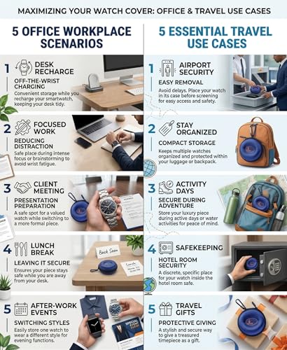 Image of Armor-Shell Watch Travel Case - Crush-Resistant Single Watch Box with Scratch-Guard Zipper & Carabiner | Shockproof Portable Organizer for Luxury, Mechanical & Smartwatches Up to 54mm