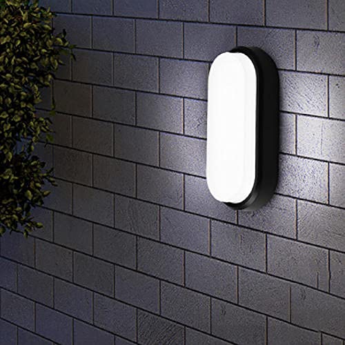 Image of JACKAL 18 Watt Warm White LED Outdoor Wall Lights, Gate Lights Waterproof (Oval) - Fancy Exterior Wall Mounted Light, Wall Lamp | IP65 Grade Waterproof Body - 6 Months Warranty