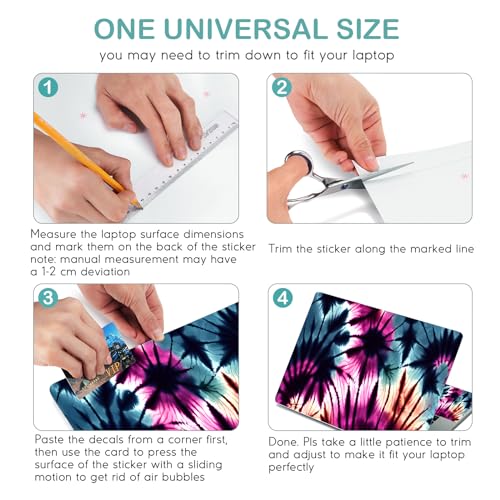 Image of DINKY Laptop Skin Sticker Decal, 12 inch 13 inch 13.3 inch 14 inch 15 inch 15.4 inch 15.6 inch Laptop Universal Reusable Vinyl Skin Stickers Cover Art Decal Notebook PC Personalized Protector-Abstract Art