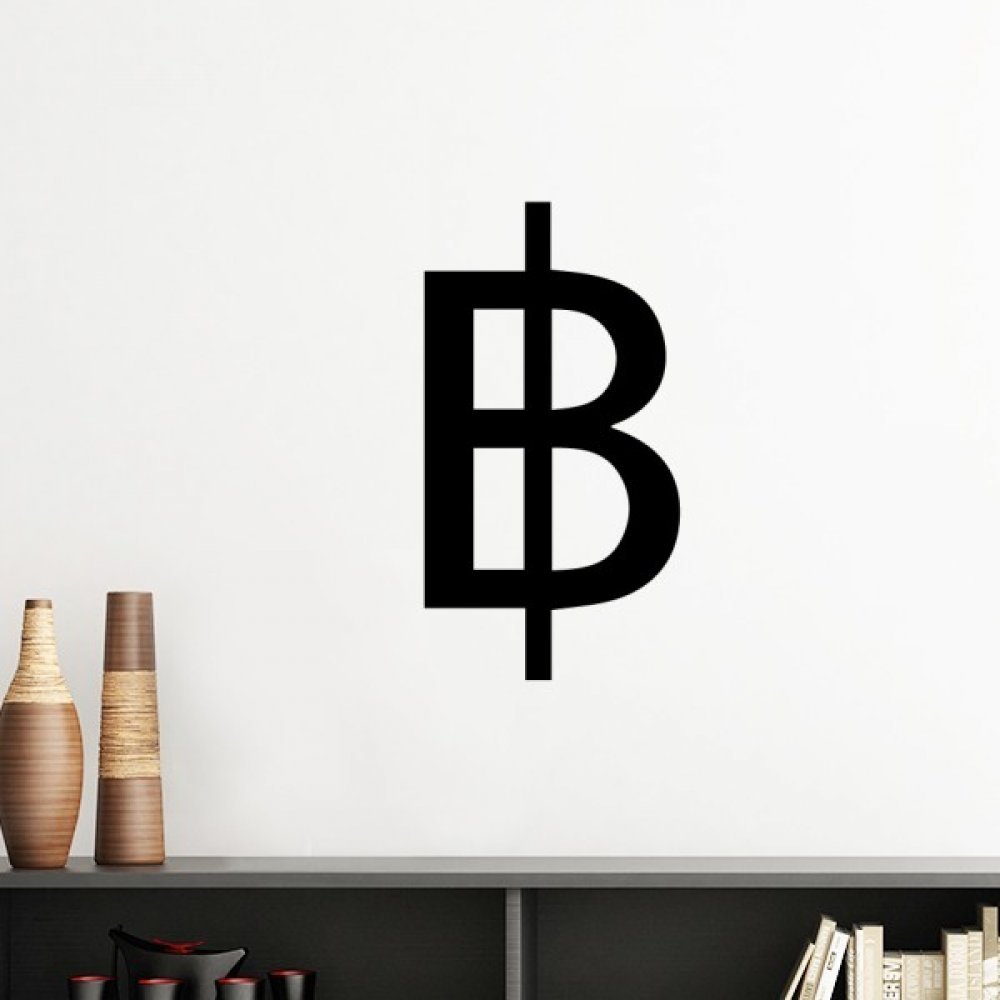 Baht thaïlandais sticker mural rose pour chambre et bureau