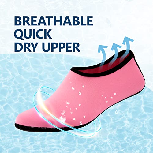 Image of JACKSHIBO Water Shoes for Women Men Quick-Dry Swim Shoes Beach Water Socks