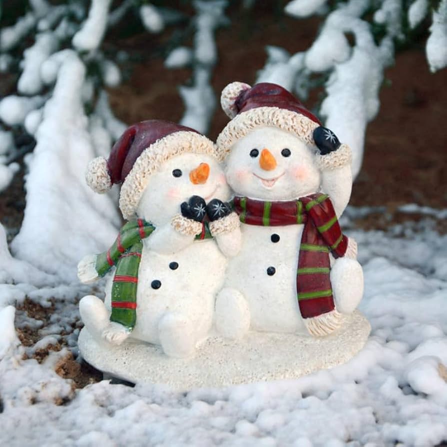 Amazon.co.jp: アイデアかわいい雪だるま置物インテリアルーム