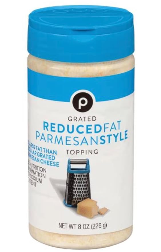 Grated Reduced Fat Parmesan Style Topping 8oz with 33% less fat