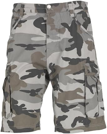 Bench Mens IRK Combat Shorts Grey Camo 