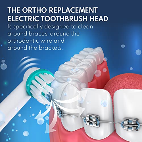 Replacement Toothbrush Heads for Oral B Braun Ortho and Power T
