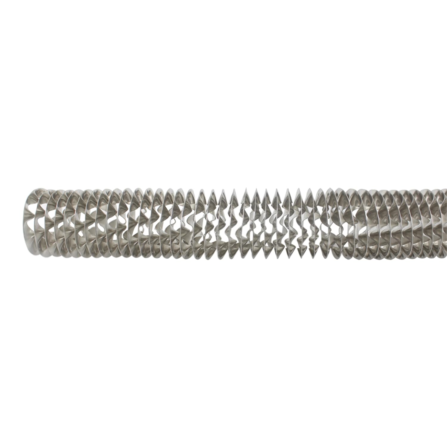 Alette Spirale Cave per Scambiatori di Calore Tubolari Alette Tubi Riscaldamento Raffreddamento Acciaio Inossidabile di Raffreddamento Scambiatore di Calore Alettato Tubi Dissipatori (ID25mm H15mm)