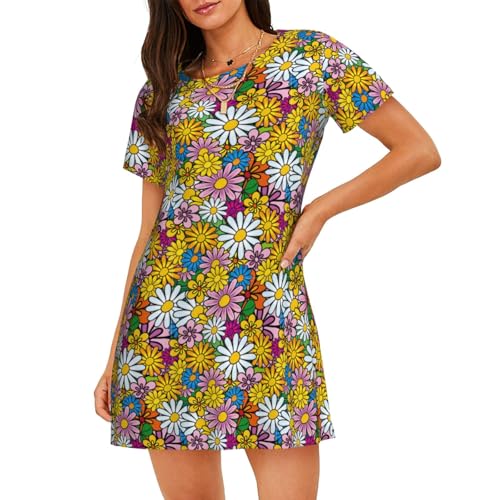 Robe de nuit à manches courtes anti-transpiration pour des nuits d'été fraîches et sereines