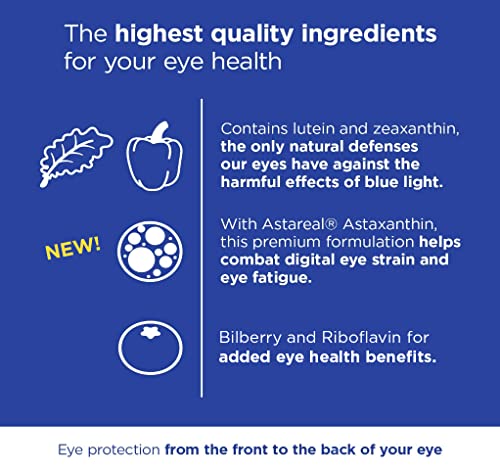 Viteyes Blue Light Defender Gummies With Astaxanthin, Lutein & Zeaxanthin, Trusted Eye Care Brand, Combat Eye Strain & Tired Eyes, Eye Health Supplement In Place Of Blue Light Glasses, 90 Ct, Gummies #TOP3
