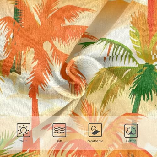 Joisal Cotton Toddler Underwear Floral Tropical Palm Trees Orange Panties for Girl Stylish Briefs Undies Kids 2t3