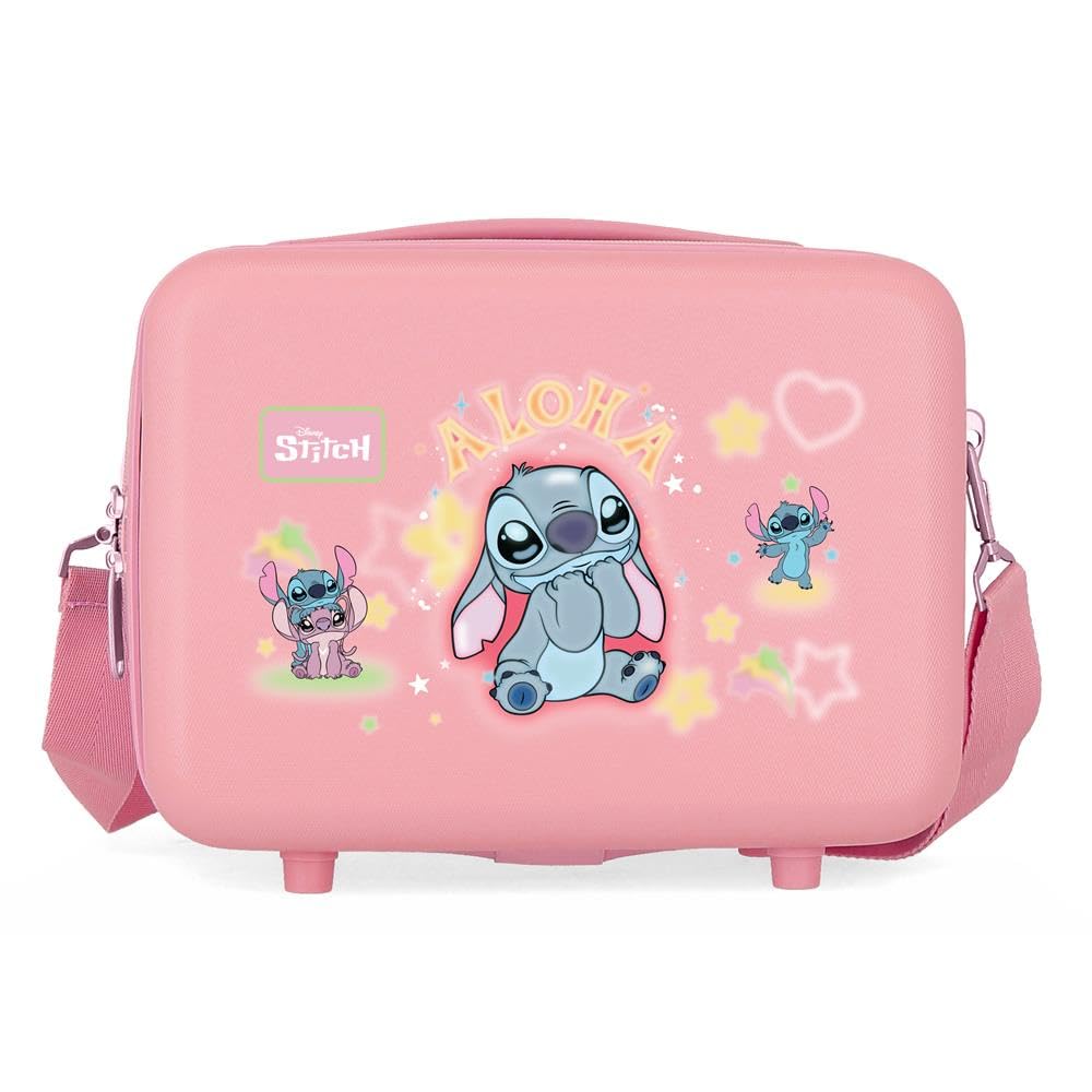 Joumma Disney Stitch You & Me Nececer Adaptable Pink 29x21x15 cm Rigid ABS 9.1L 0.8 kgs