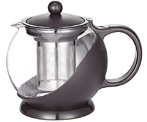UNIWARETea & Coffee Pot with Filter, 1250ml, Black (Single Piece)