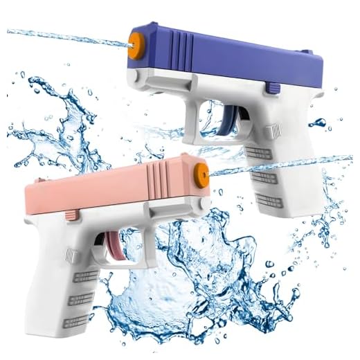 Cool Small Manual Water Guns, 2 Pack Super Squirt Water Blaster Gun Toy Without Charge, Water Soaker Gun Summer Swimming Pool Beach Fighting Play Toys Gifts for Boys Girls Children (SDSG-PB)