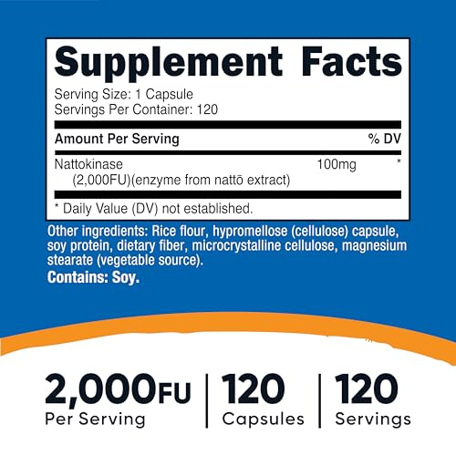 Nutricost NTC450101 Nattokinase Supplement Third Party Tested