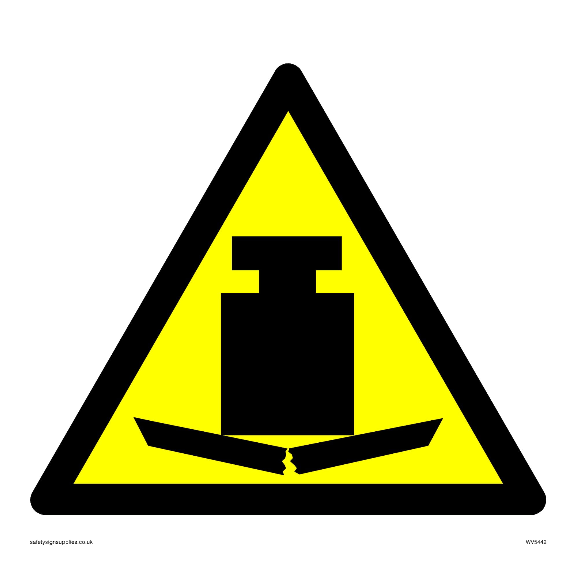 Pack of five - Heavy Symbol Only Sign - 150x150mm - S15