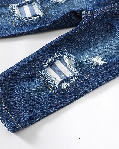 Image of SODLON Baby Girl Clothes Toddler Girls Winter Outfits Infant Clothing Ruffle Top Denim Pants Jeans Cute Fall Outfit Set