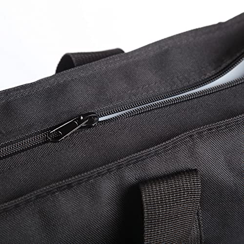 Image of JJRING Dacron Light Weight Art Portfolio Tote Bag, 25'' x 37'' for 24'' x36'' Black Carrying Storage Case For Poster, Sketching, and Drawing