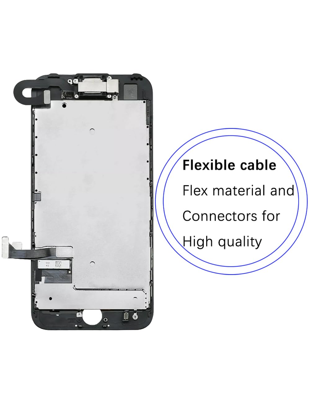 Écran LCD De Rechange Pour IPhone 7 - Kit Complet Avec Cadre, écouteurs, Caméra Et Adhésif