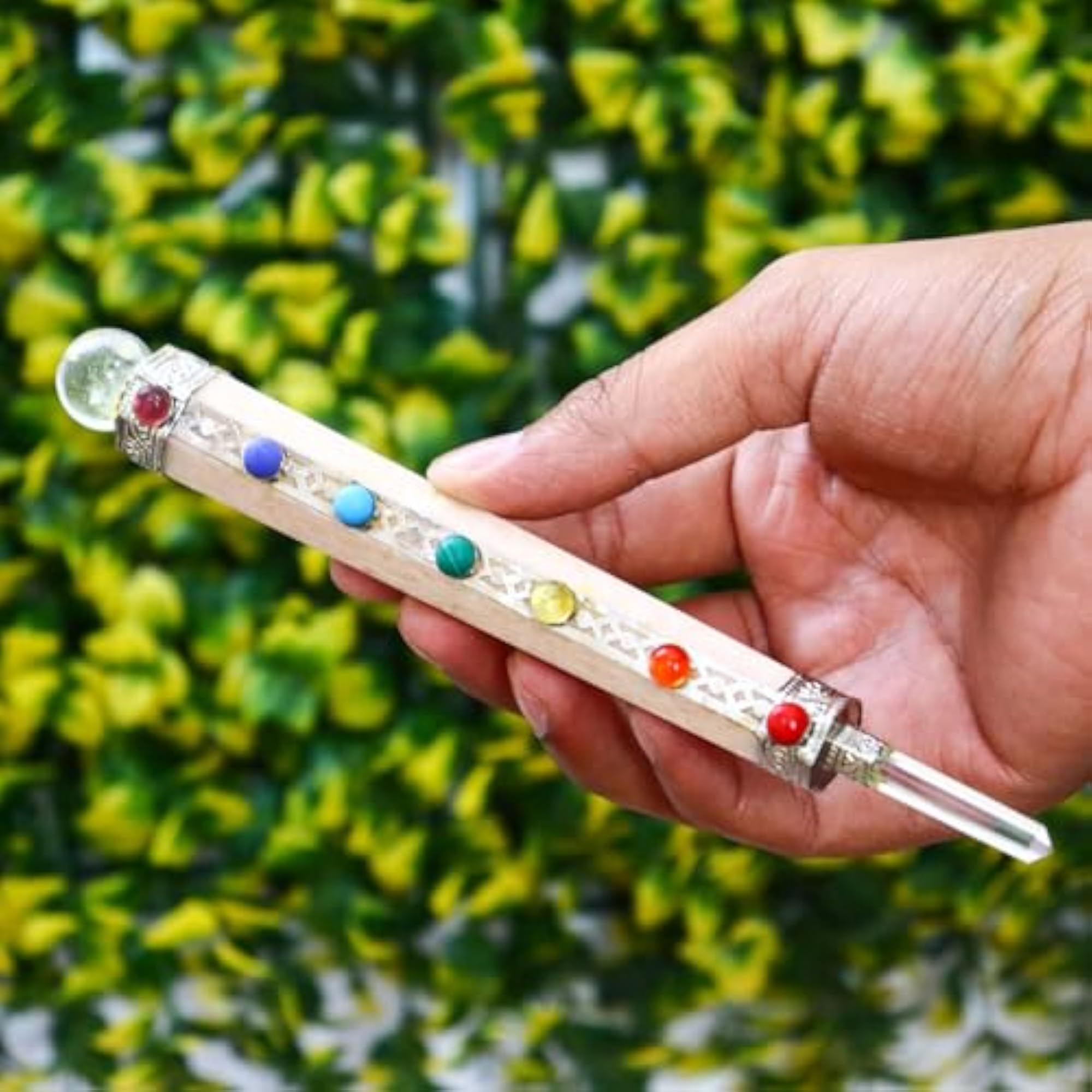 7 Moonstone Chakra Massage Wand Healing Power Crystal Point