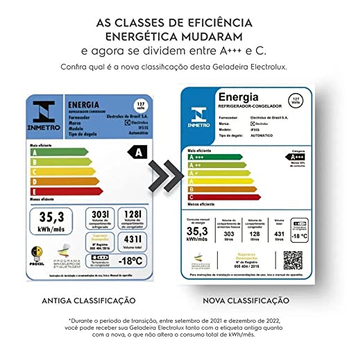 Geladeira/Refrigerador Inverter Top Freezer 431L Platinum (IF55S) 127V