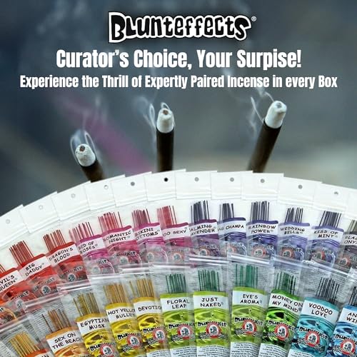 Blunteffects Incense Sticks - 15 Hand Dipped Assorted scents 12 Perfume Wands Each Pack - 180 11