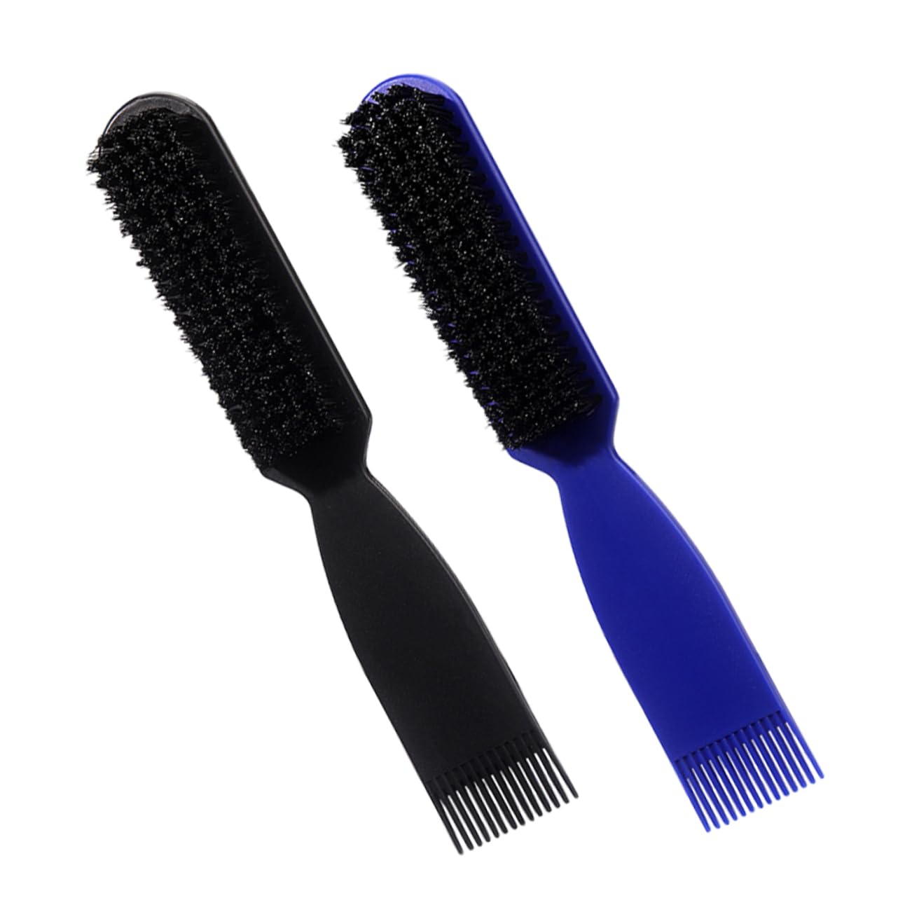 Beatifufu Men's Beard Brush 2pcs Vintage Shaving Brush Comb Hair Sweeping Tool Hair Cutting Brush for Beards Barbershop